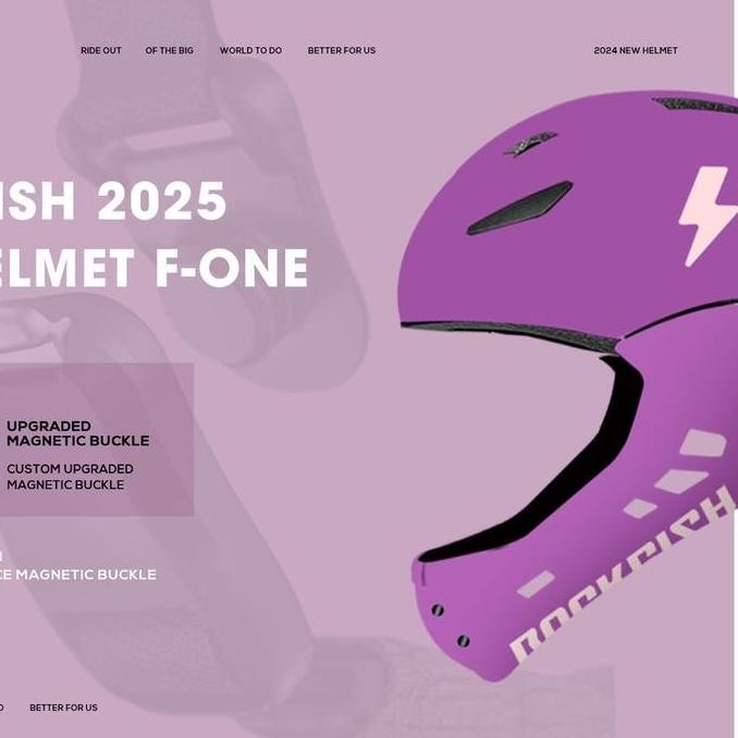 Helm sepeda anak Pushbike Rockfish F-One 2025