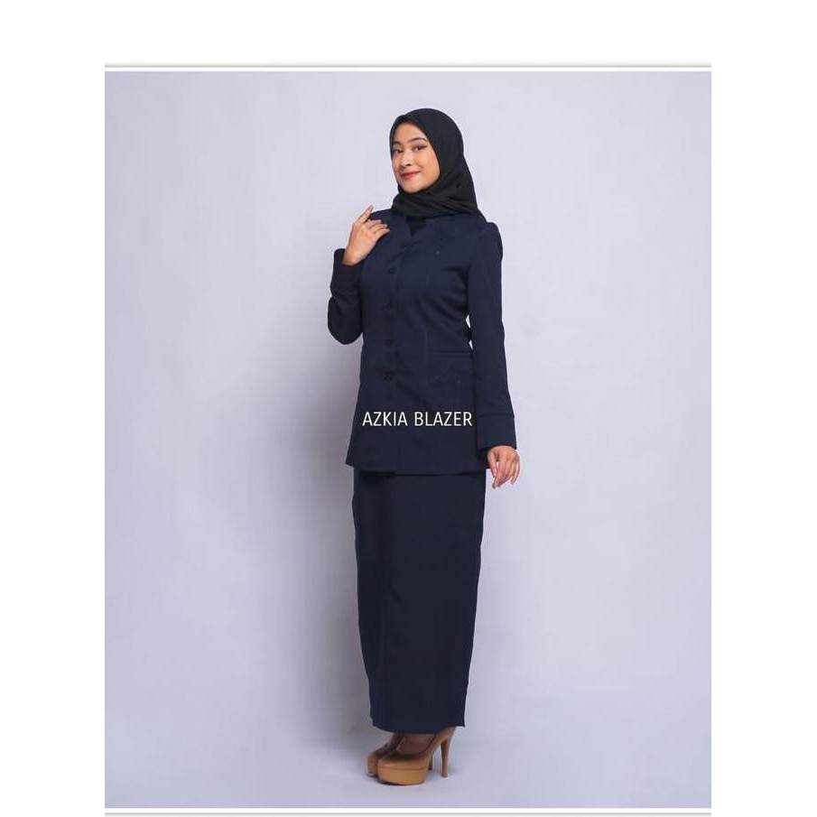 Azkia Blazer Original Produk,Baju Guru Wanita