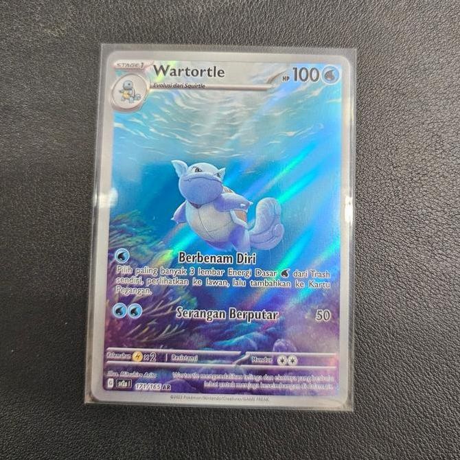 pokemon tcg sv2a 171/165 wartortle ar Rare Original