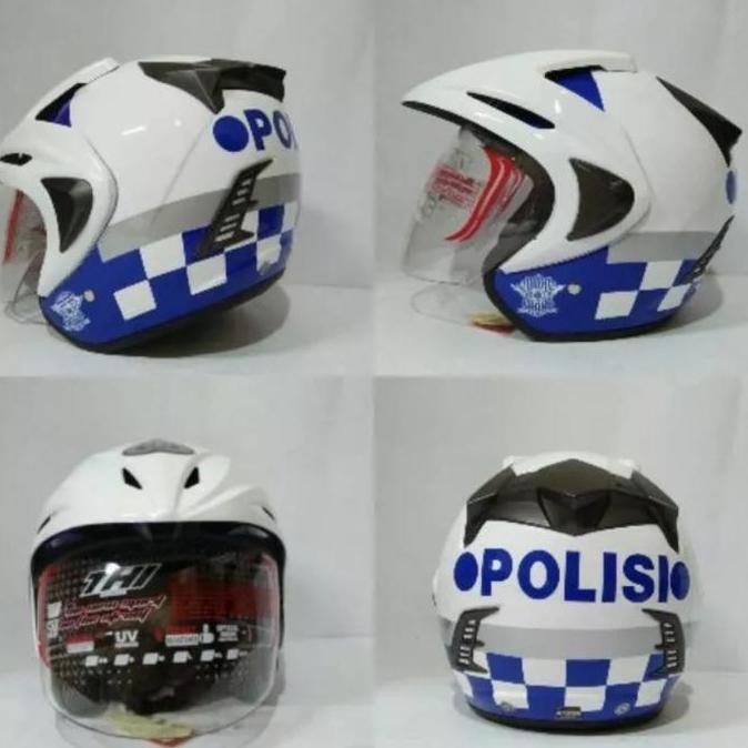 Helm Motor Polisi Lalu Lintas | Helm Motor Lantas | Helm Moto putih