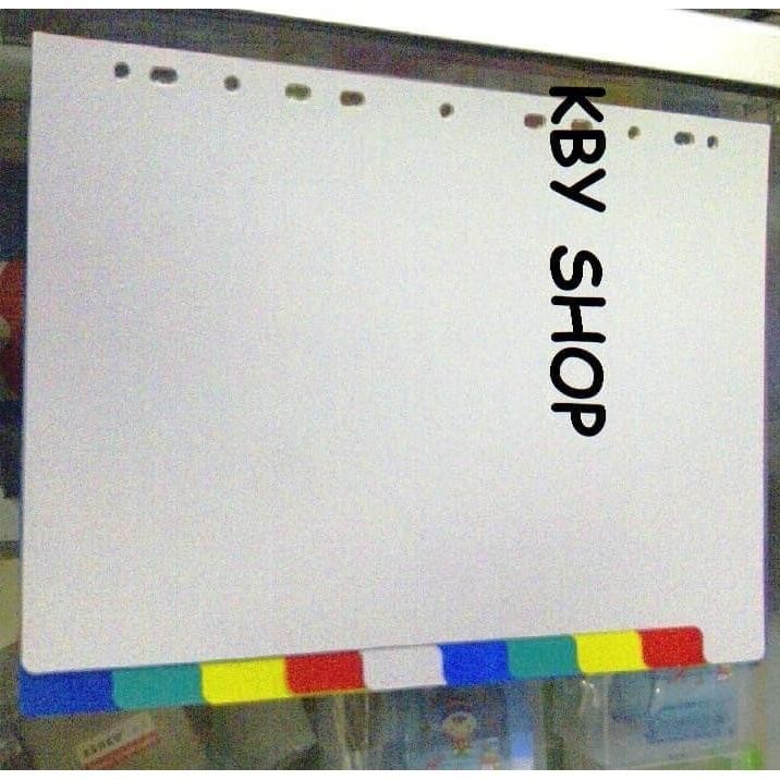

JH8 PEMBATAS DIVIDER KERTAS 10 SEKAT UKURAN A4 / FOLIO BAHAN PLASTIK TEBAL