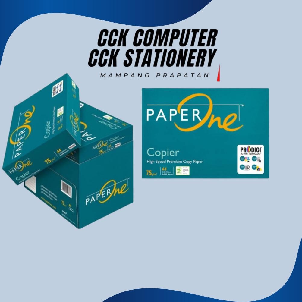 

JH8 Kertas HVS A4 75gr PAPER ONE kertas Print Fotocopy 70gr