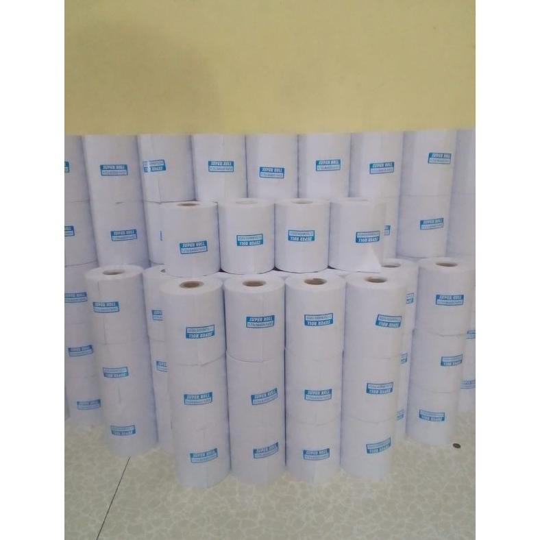 

JH8 Kertas kasir HVS ukuran 75x65mm paket 10 Roll