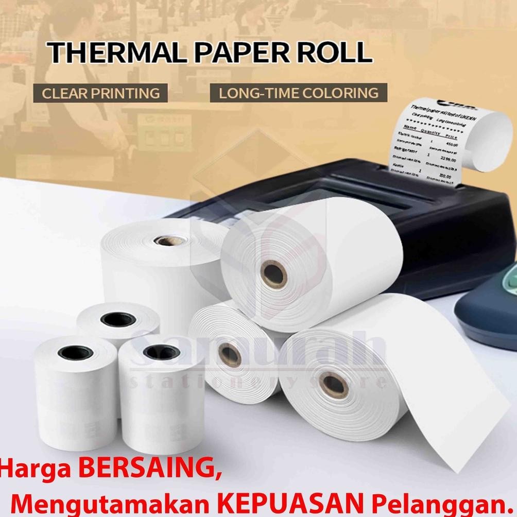 

JH8 Kertas Thermal PaperPryns 58 x 48 mm / Struk Kasir Roll 58x48 Paper Prins / Kertas Rol Print Mobile Printer 58/48 - Mini Printer Termal 5848