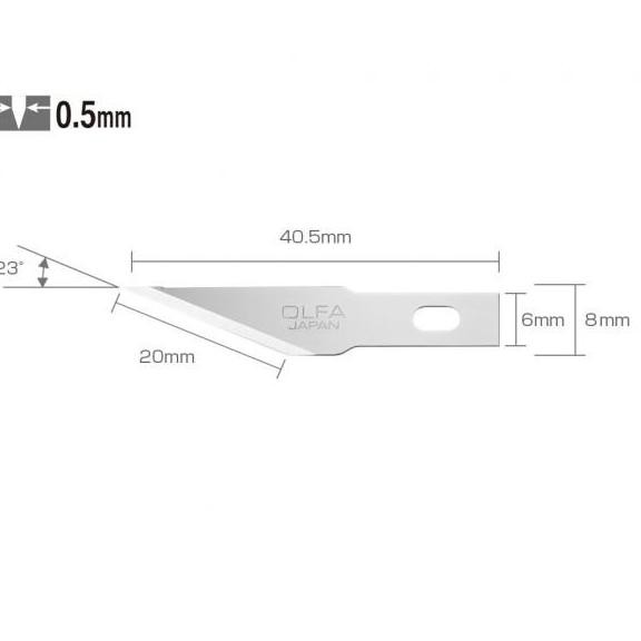 

ready !!! Mata Pisau Spare blade for Art Knife Olfa KB4-S/5 Spare Angled Blade