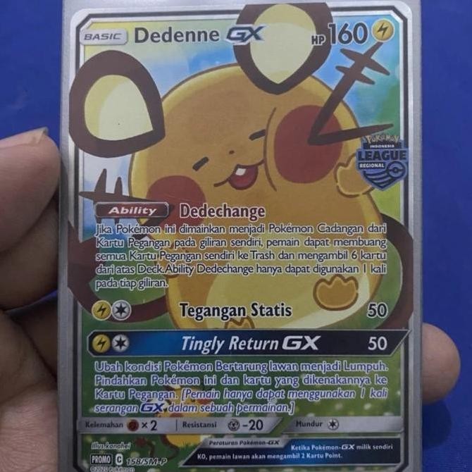 Dedenne GX Regional Pokemon TCG Indonesia Rare Original