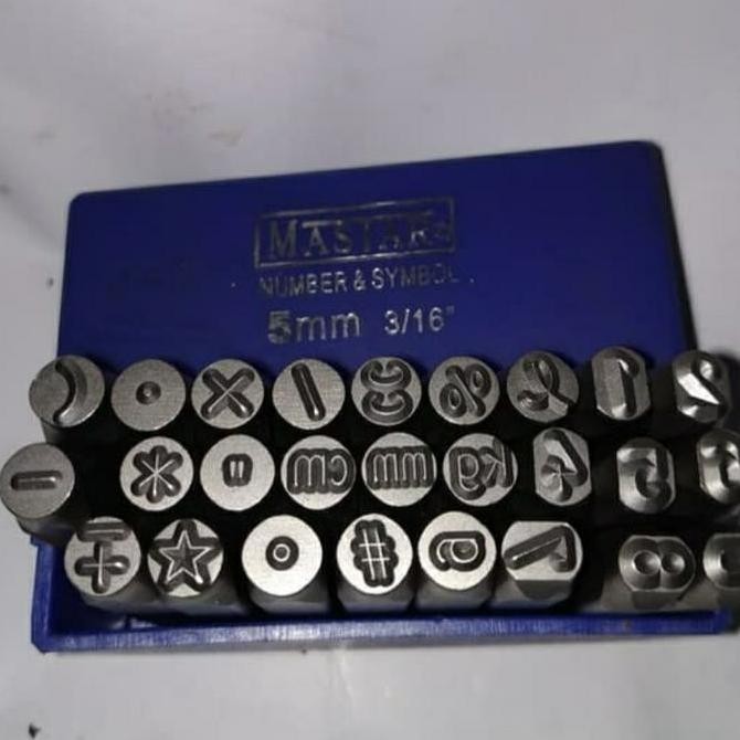 

(LjT) stamp punch angka dan simbol ketok 7mm mastar germany