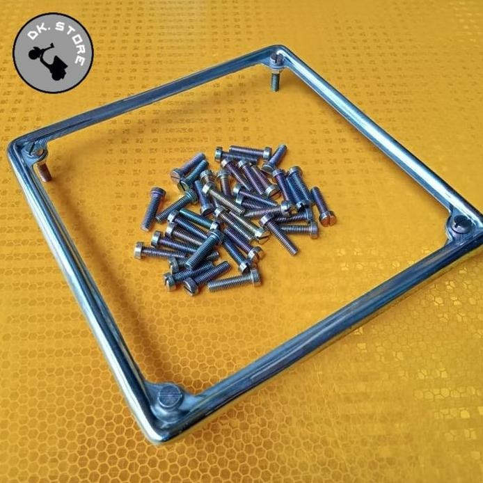 new  frame plat nomor vespa kotak