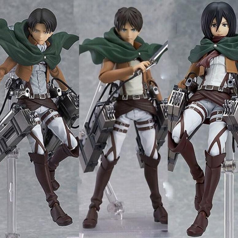 figma 207 attack on titan eren yaeger figma 203 attack on titan mikasa figure attack on titan figma 