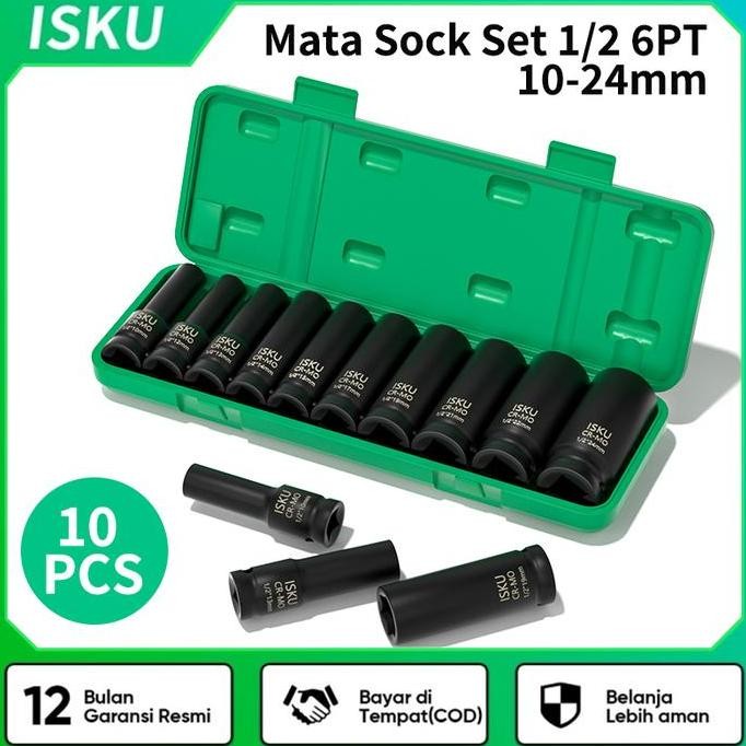 IMata Kunci Sok Impact/Kunci Socket Extention Impact Set Bahan Cr-Mo