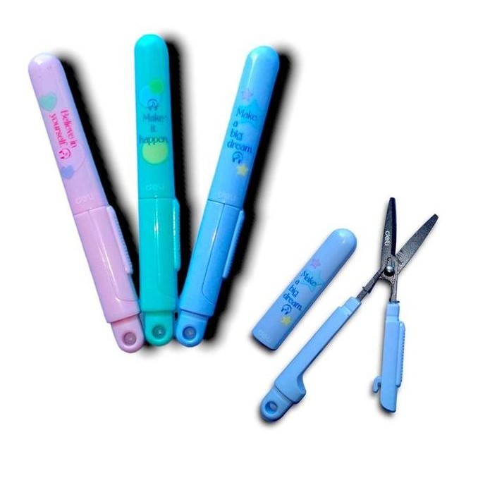 

ready !!! GUNTING TRAVEL PORTABLE SCISSORS DELI Z506