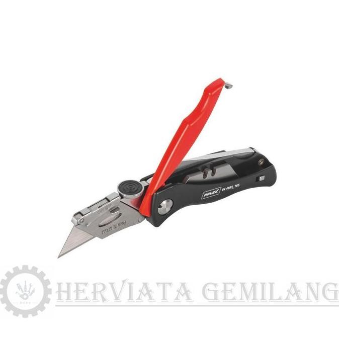 

ready !!! HOLEX Cutter Knife with Fold Away Blade 165 mm / Pisau Lipat Magazine