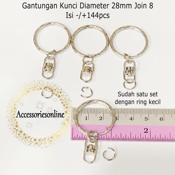 Ring Gantungan Kunci - diameter 28mm Join 8 /GROS