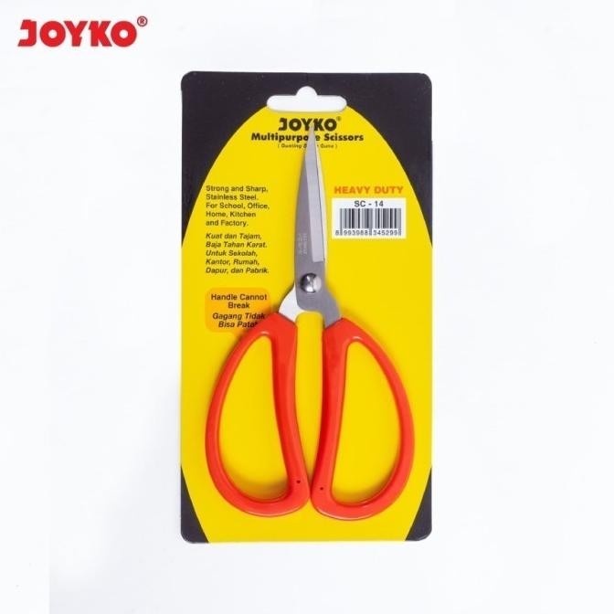 

ready !!! Joyko SC-14 Gunting Kodok Kain Kardus Kulit Heavy Duty GUNTING MERAH
