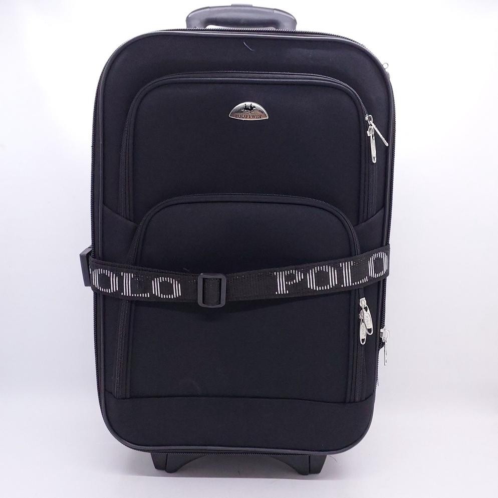 Koper Kain Polo Twin 16 20 24 28 INCHI ORIGINAL MURAH / Koper POLO TWIN kain kanvas polos 3 Ruangan 