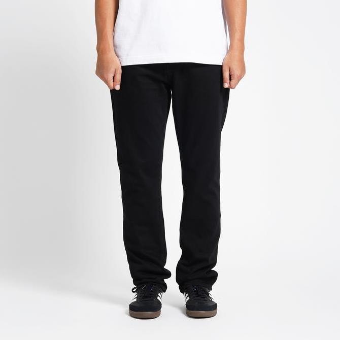 Superego Celana Jeans Pria Slim Tapered Denim Washed Black Obsidian