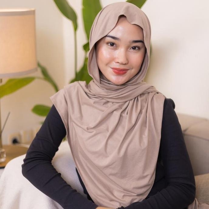 Tiebymin Ansel Pashmina Shawl - Panjang Khimar Instan Syari Muslim Jilbab Kerudung BS