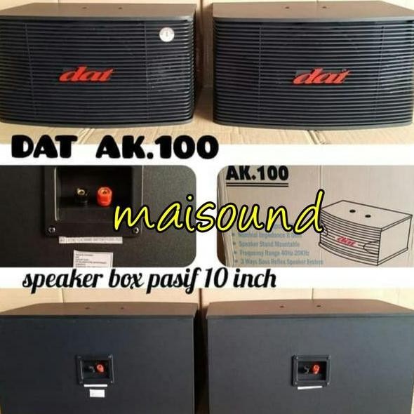 Speaker Pasif Dat Ak100 Sepasang Dat Ak 100 10 Inch 2 Unit