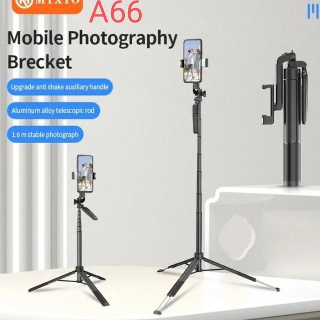 Mixio A66 160Cm Tongsis Bluetooth Selfie Sti Tri With Led Lht