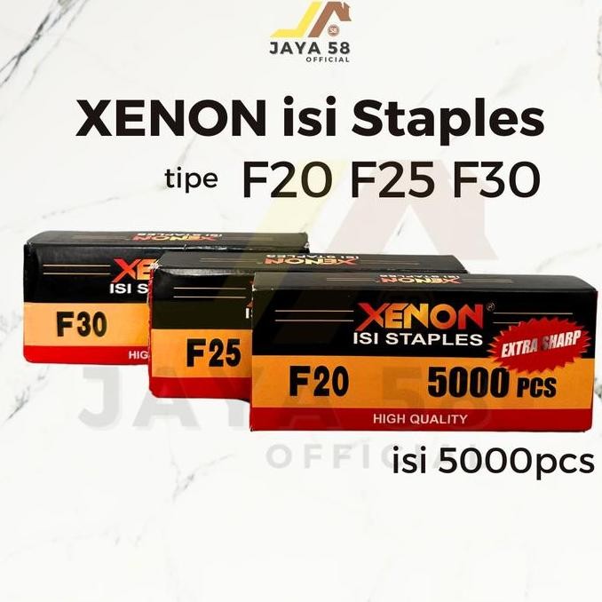 

TGR Xenon Isi Staples Paku Tembak F20 F25 F30 / Refill Isi Mata Staples Air Nailer Stapler Gun 5000pc