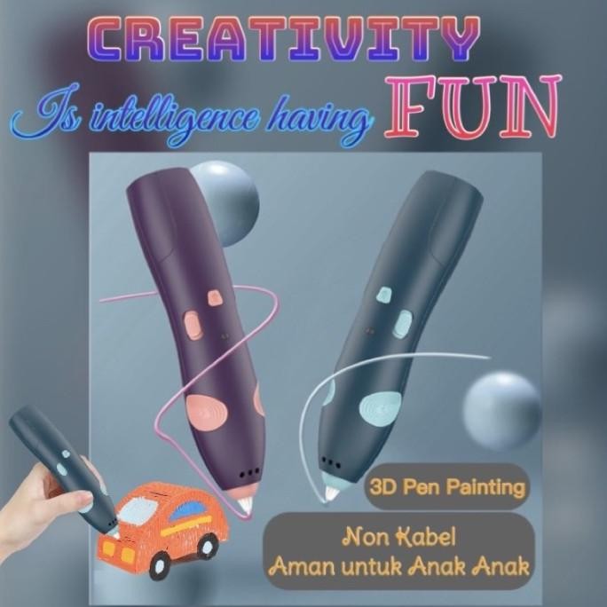 

ade NEW 3D Pen Printing Pen 3D Wireless Printer Arts Pen Making PM
