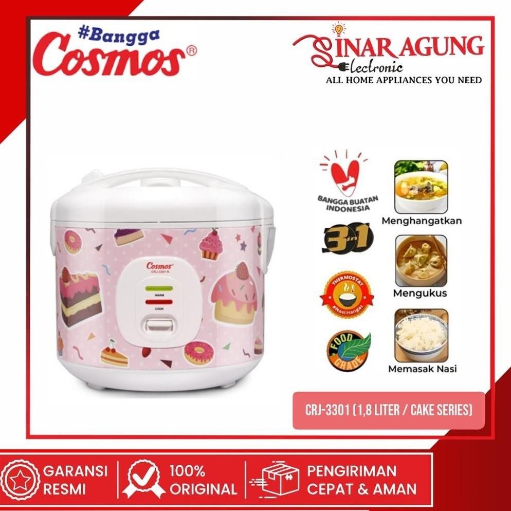 S CRJ3301NC / CRJ-3301NC RICE COOKER 1.8 LITER - GARAI RESMI
