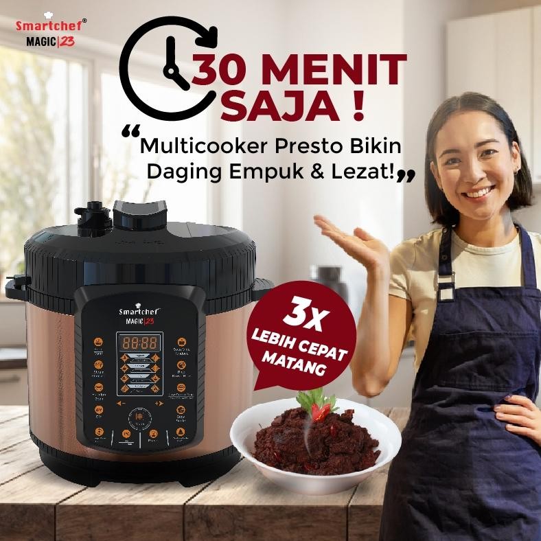 SMEF Digital pressure cooker Produk Original bergarai DIMARCO Pressure Cooker | Pressure Cooker List