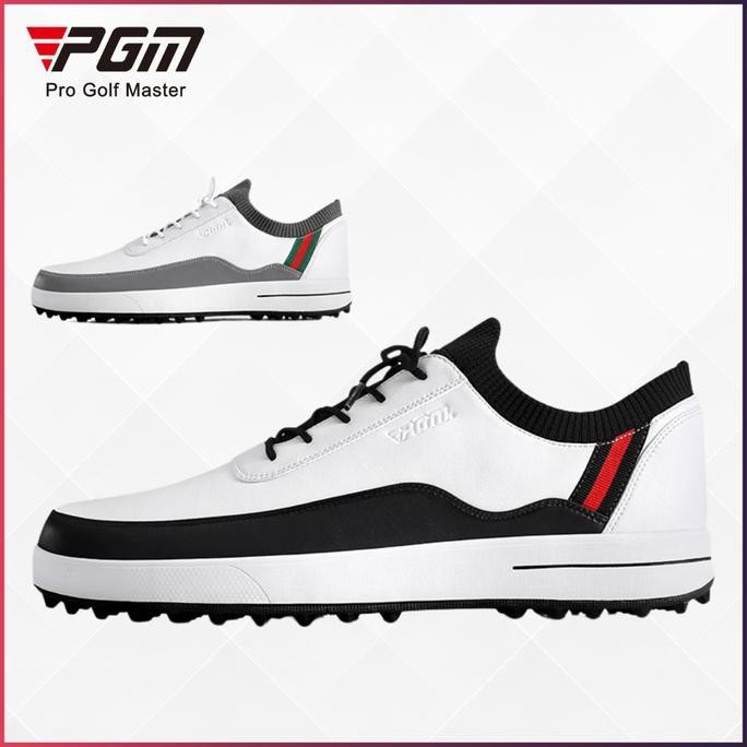 // Pgm Golf Shoes Pria Spikeless Waterproof Sepatu Golf Pria Anti Air Anti Slip //
