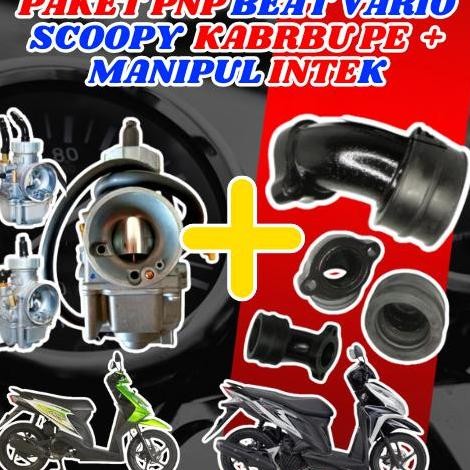 PAKET PNP TINGGAL PASANG HONDA BEAT VARIO SCOOPY KARBU KARBURATOR PE 24 PE 26 PE 28 PE24 PE26 PE28 G