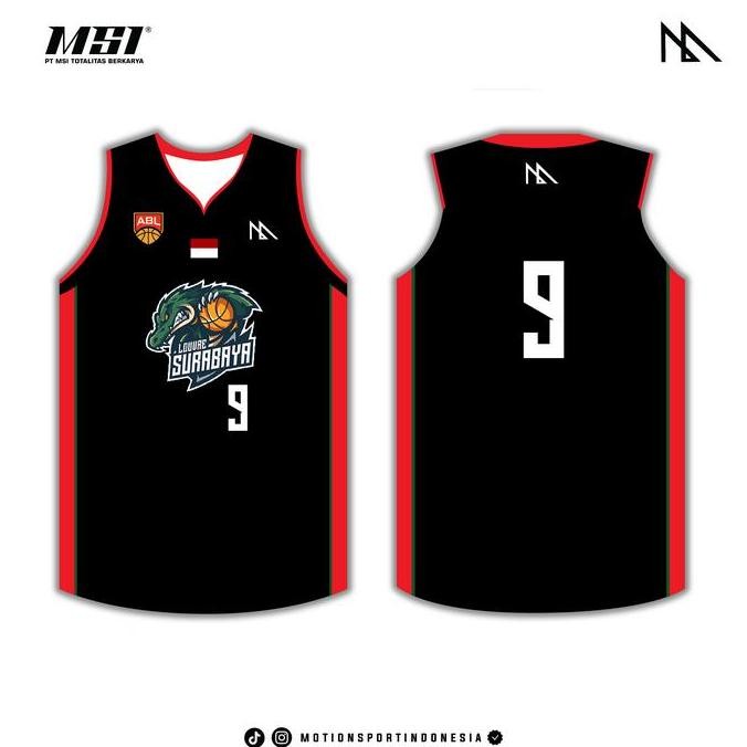 Baru Jersey Basket Msi - Louvre Abl 2023 Black