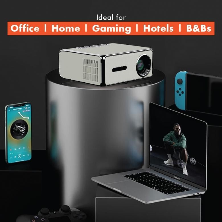 Rojo Fox TV Proyektor Android 4K Full HD YP530 Infocus LED Smart Proyektor Auto Focus Bluetooth 5.0 