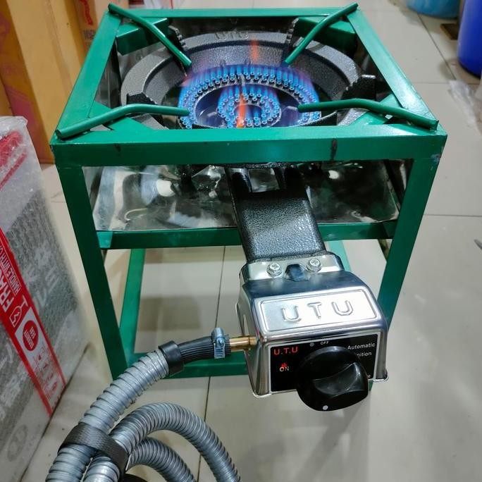 Murah Kompor Gas 1 Tungku 1 Set Lengkap/Kompor Gas Besar Api Seribu