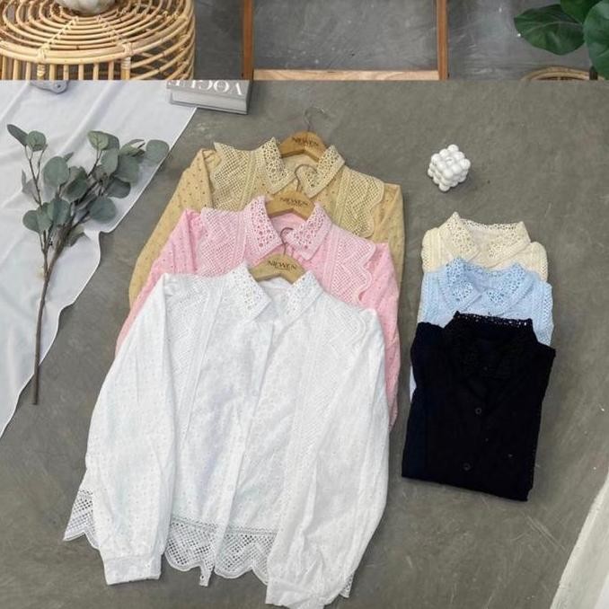 Atasan Katun Bolong Full Furing Premium Bkk