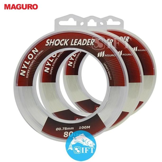 New Senar Maguro Nylon Shock Leader 100M | Benang Tali Pancing Nilon Ift
