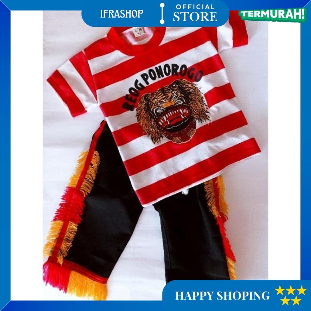 Termurah Nindiamelvida Kaos Reog Anak/ Kaos Reog Anak Setelan