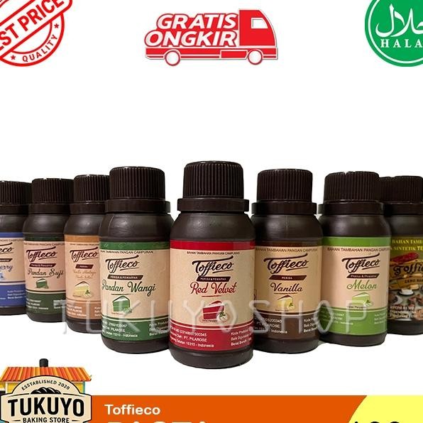 

Toffieco Pasta Perisa 100 Gr Aneka Rasa Vanilla Pandan Cokelat Bf Red Veet Moka Stroberi Dll