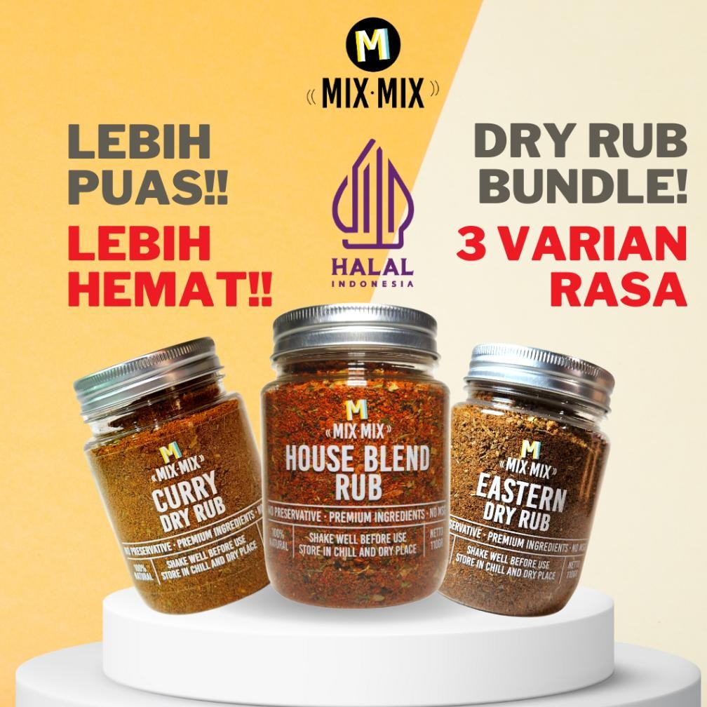 

Bundle Paket Mixmix Dry Rub Isi 3 Toples 110gr