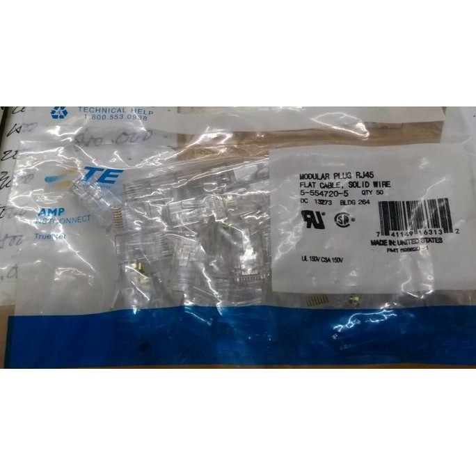 conector rj45 amp/jeck rj45 amp