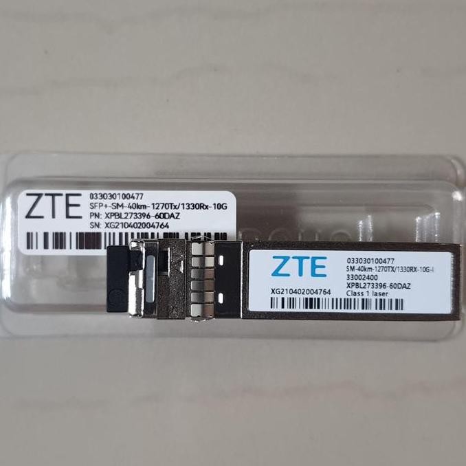 Sfp+ Bidi Zte 10G 40Km Single Core (Sepasang) New Stok