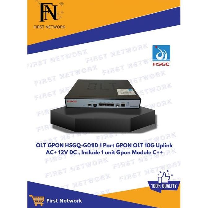 Olt Epon Hsgq-G01Id Olt Gpon 1 Port Olt 4*Ge Rj45,1*10G Sfp+,Mini Size New Stok