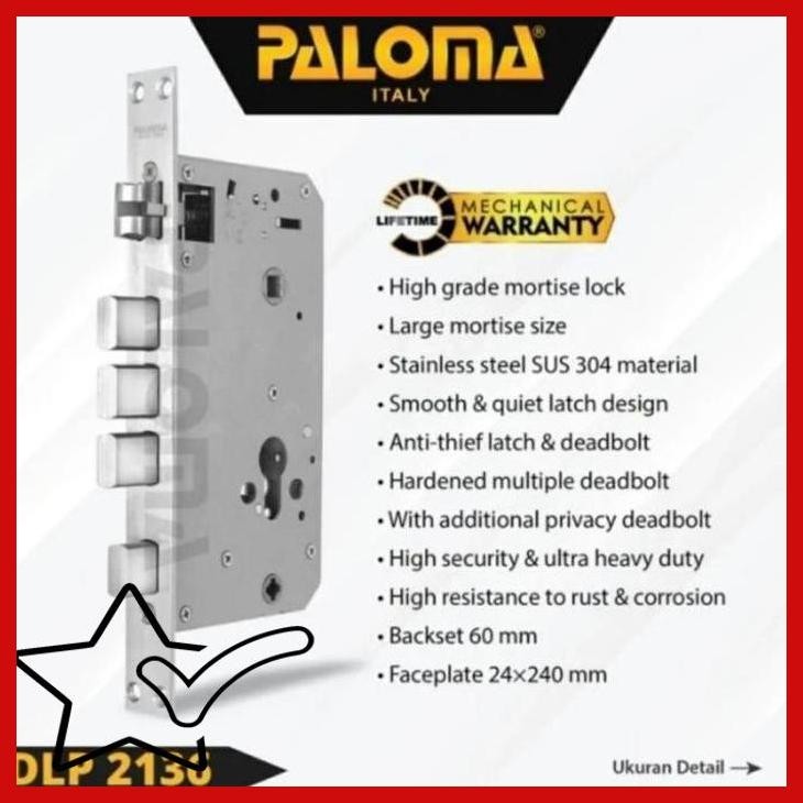 [ISB] PALOMA SMART DIGITAL LOCK DLP 2136 KUNCI PINTU DIGITAL