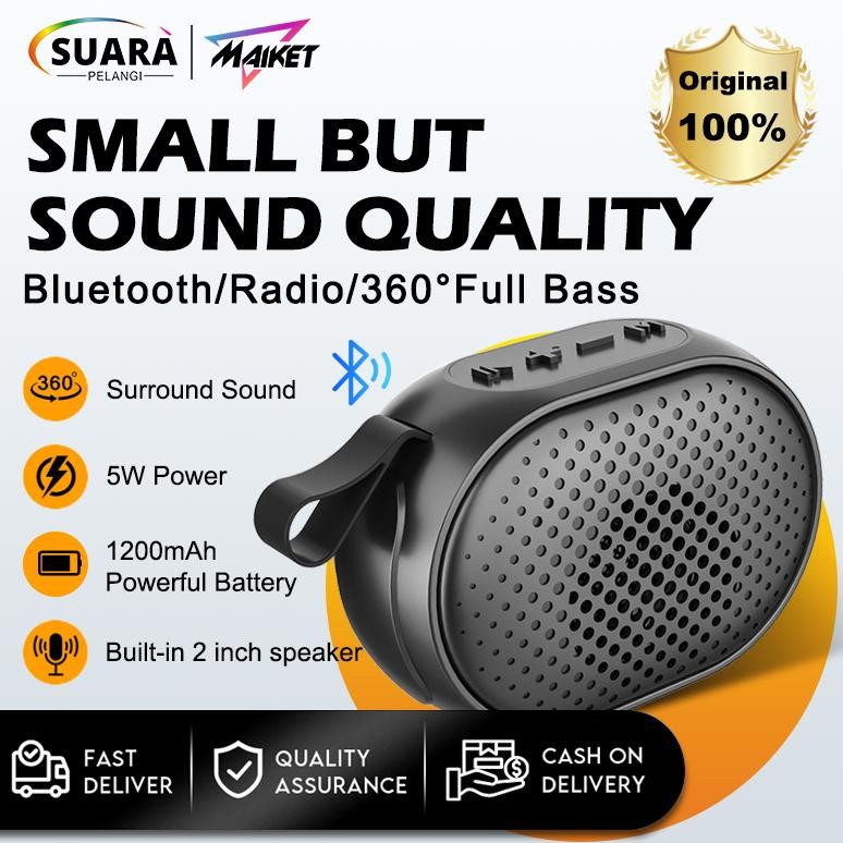 Sale Super BassMaiket Speaker Bluetooth Mini Super Bass Music Box Full Bass Portabel Wireless Origin