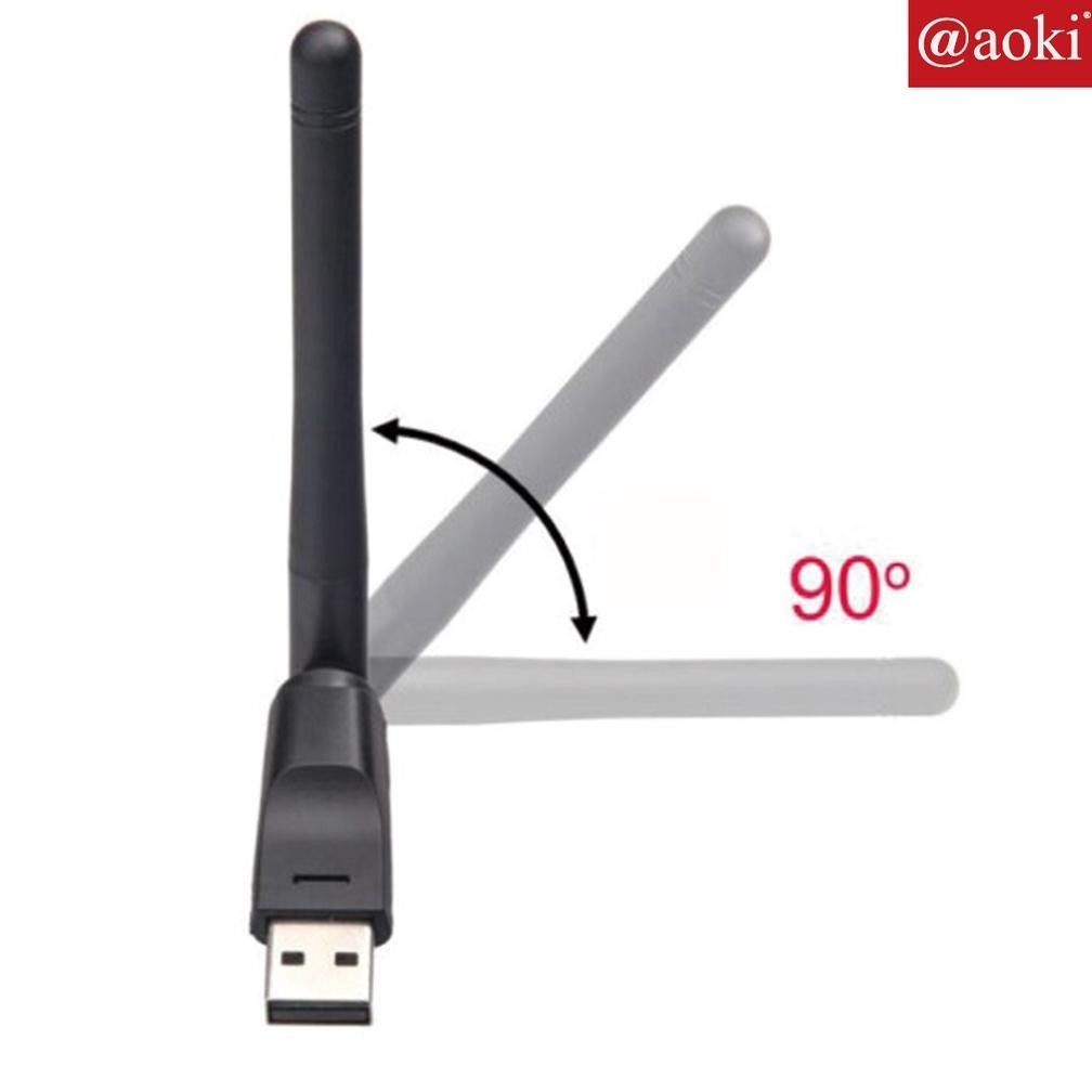 [Promo.. Aoki Usb Wifi Set Top Box Mt7601 Dongle Stb Adapter Antena Wifi Pc Laptop Ze-42