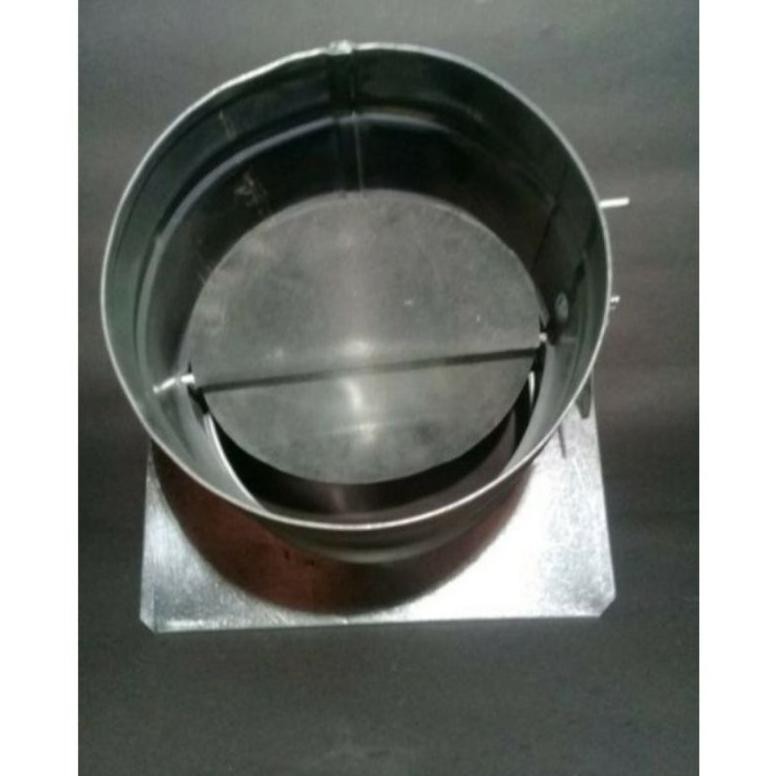 Spigot damper cerobong asap 4 in / 6 in / 8 in / 10 in - sok topi flexible ducting cerobong asap 4 i