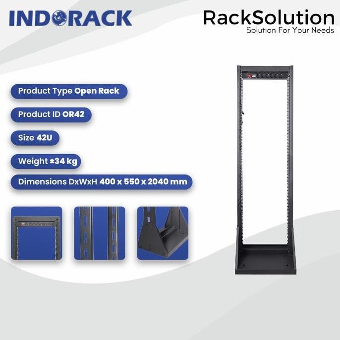 Or42 Open Rack Indorack 42U New Stok