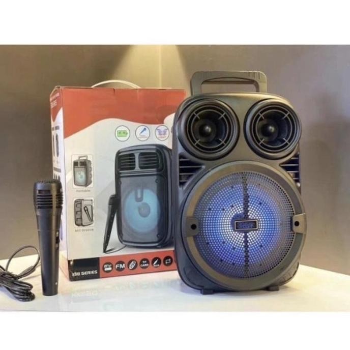 JH8 MKC KIMISO Speaker BLUETOOTH Portable 6'8 INCH KIMISO KM-3381 // MKC-338 PLUS MIC X-Bass Wireles