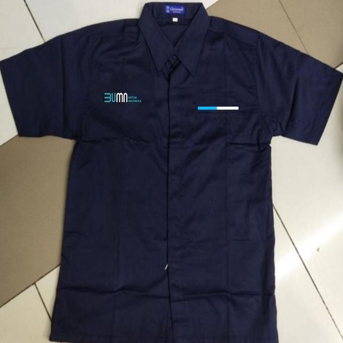 KEMEJA BUMN UNTUK INDONESIA SERAGAM BUMN UNTUK INDONESIA NAVY PRIA
