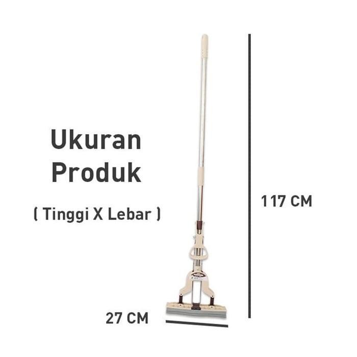 Alat Pel Otomatis Pembersih Lantai Karet / Alat Pel Pengering Lantai