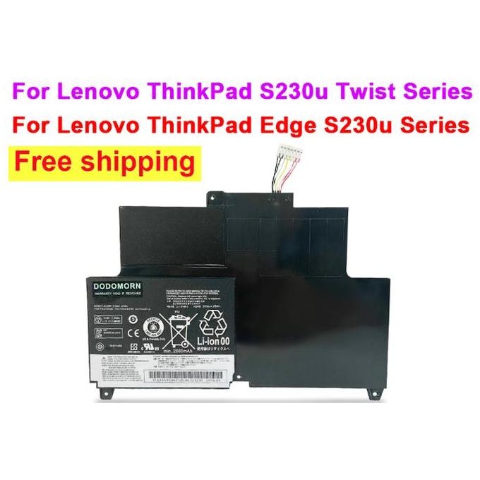 Baterai Original Lenovo Thinkpad Edge S230U Twist 45N1092 45N1093 New Stok