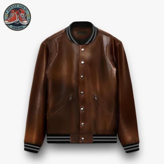 Rucas Gradient Leather Jacket Rucas Tailor Jaket Original Bnip Co